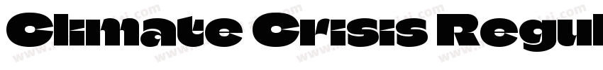 Climate Crisis Regular字体转换